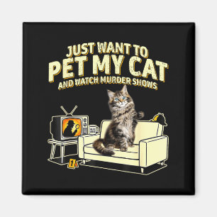 Jag vill smeka min himalayanska katt och titta på magnet