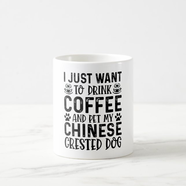Jag vill smeka min nakenhund kaffemugg (Center)