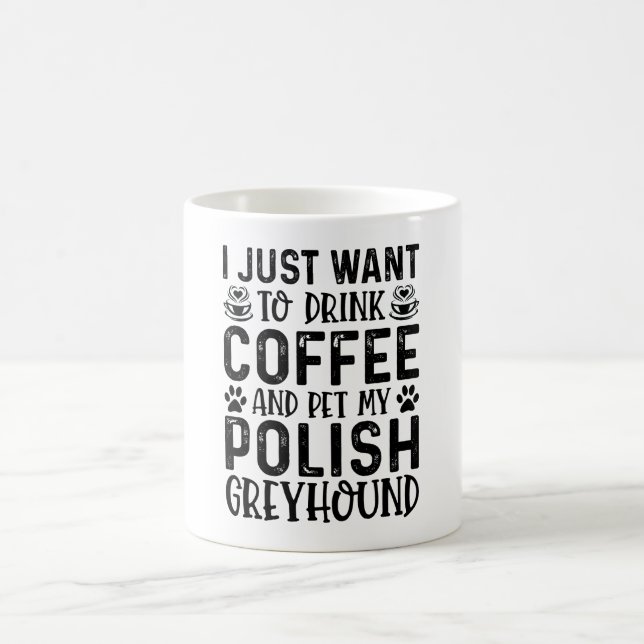 Jag vill smeka min polska mynta kaffemugg (Center)