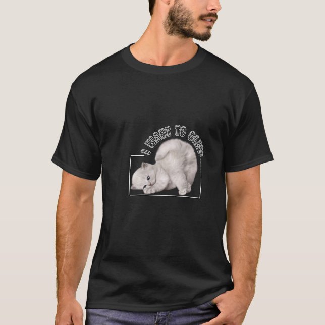 Jag vill sova t shirt (Framsida)
