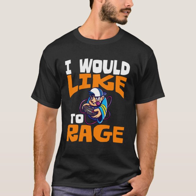 Jag vill spela upp PC Video Gaming 1 T Shirt (Framsida)