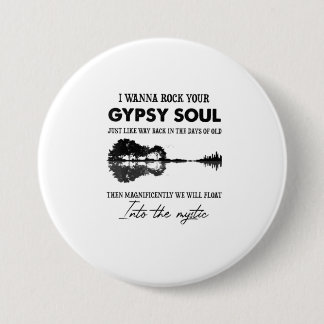 Jag vill Sten din zypsy Soul Hippie Guitar Knapp