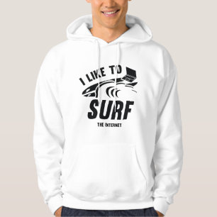 Jag vill Surfa Internet Hoodie