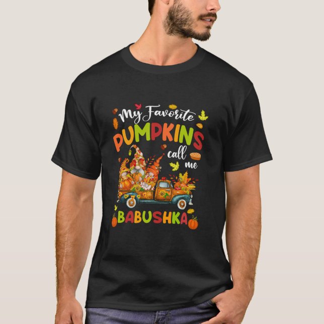 Jag vill tacka Babushka Lastbil T Shirt (Framsida)