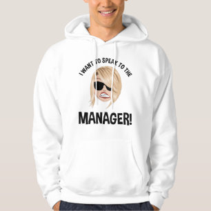 Jag vill tala med chefen! Karen Meme Hoodie