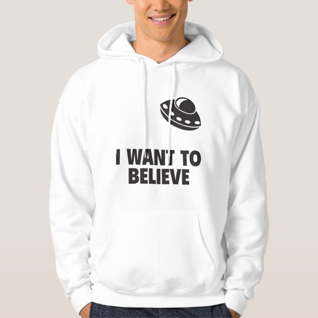 Jag vill tro hoodie (Framsida)