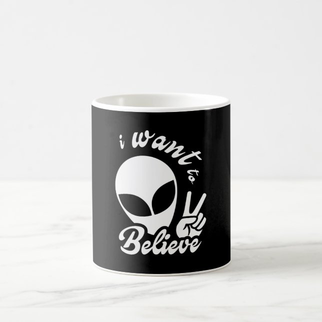 Jag vill tro kaffemugg (Center)
