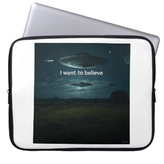 Jag vill tro laptop fodral