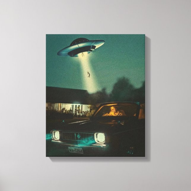 Jag vill tro, Movie Retro 90-talet, Alien UFO Canvastryck (Framsida)