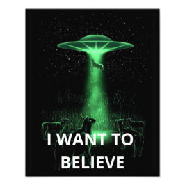 Jag vill tro, Movie Retro 90-talet, Alien UFO Fototryck