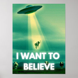 Jag vill tro, Movie Retro 90-talet, Alien UFO Poster