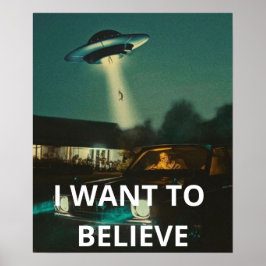 Jag vill tro, Movie Retro 90-talet, Alien UFO Poster