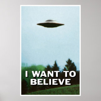 Jag vill tro originellt poster