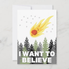 Jag vill tro på Asteroid Notecard Anteckningskort