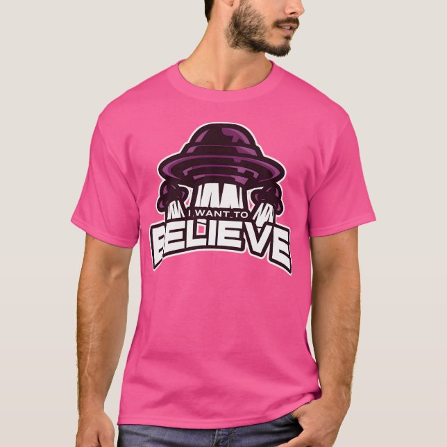 Jag vill tro på design t shirt (Framsida)