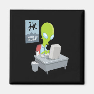 Jag vill tro på främmande version av utomjordisk l magnet