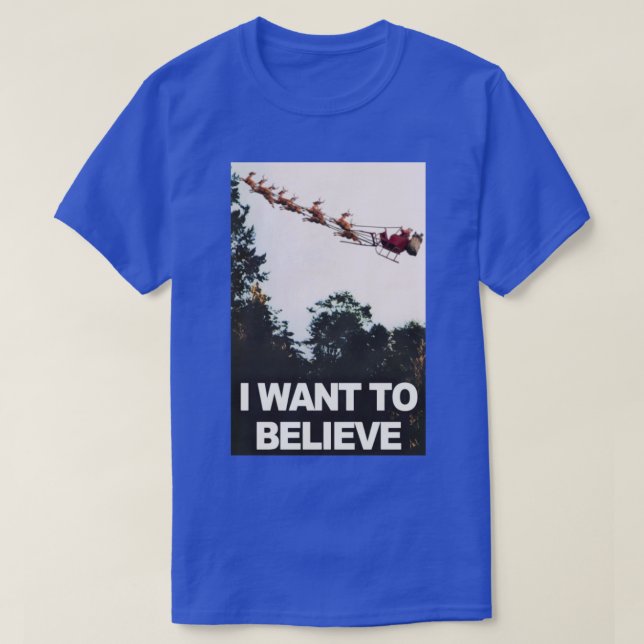 Jag vill tro på Jultomten T Shirt (Design framsida)