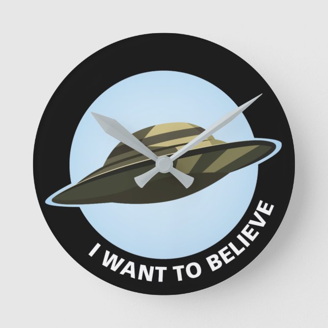 Jag vill tro på låset rund klocka (Framsida)