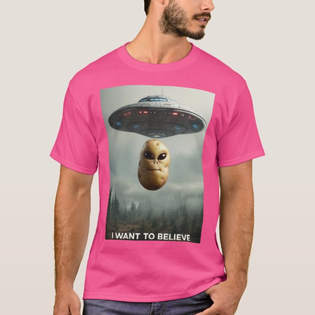 JAG VILL TRO PotatosArentReal T Shirt (Framsida)
