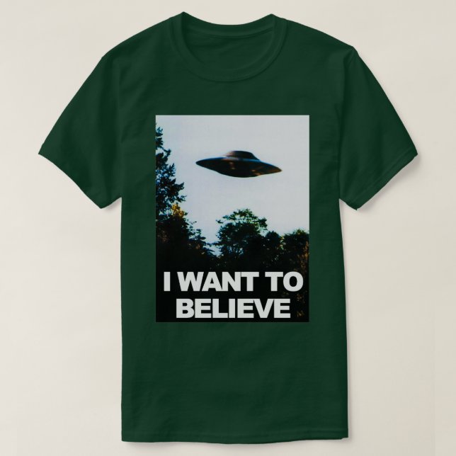 Jag vill tro UFO UFO T Shirt (Design framsida)