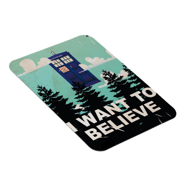 Jag vill tro vintage polishuset magnet (Högersidan)