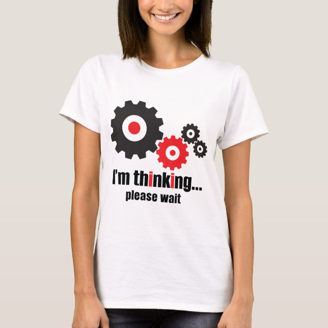 Jag vill vänta på T-Shirt. T Shirt (Framsida)