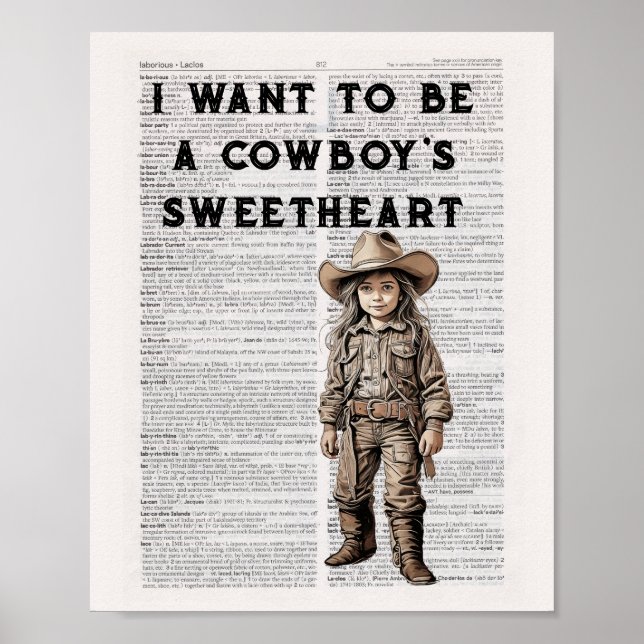 Jag vill vara cowboyens älskling poster (Framsidan)