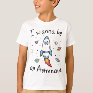 Jag vill vara en astronaut-Tecknad T Shirt