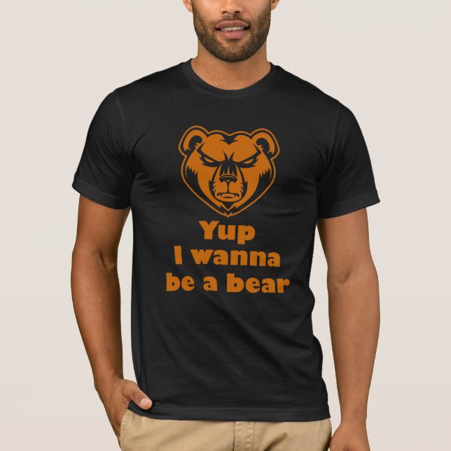 Jag vill vara en björn t shirt (Framsida)