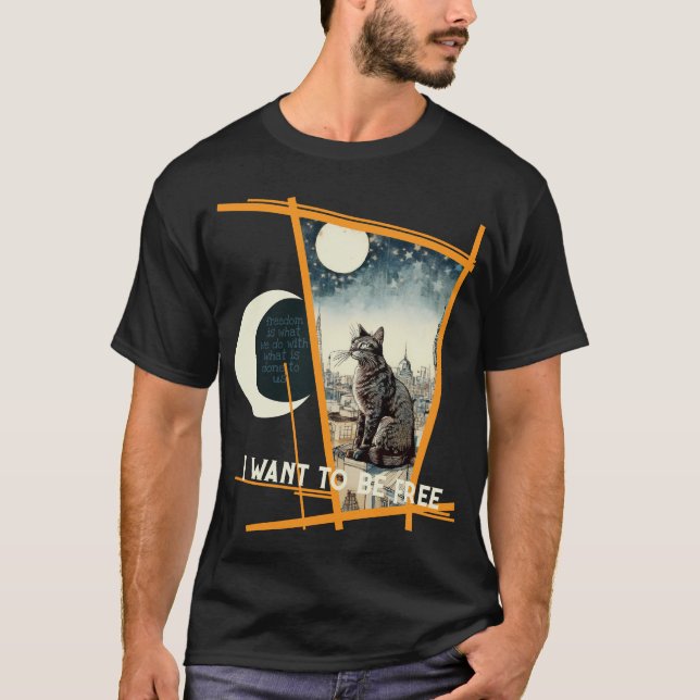 Jag vill vara fri t shirt (Framsida)