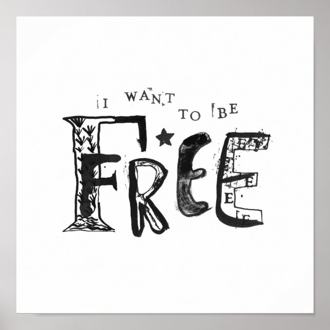 Jag vill vara ledig poster (Framsidan)