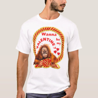 Jag vill vara min Valentine. Glad Alla hjärtans da T Shirt