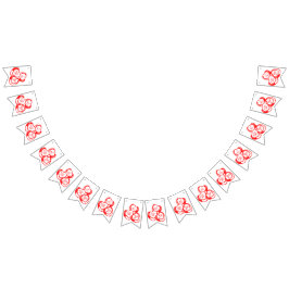 Jag vill vara min Valentines day-banderoll Vimplar