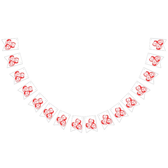 Jag vill vara min Valentines day-banderoll Vimplar (Alla)