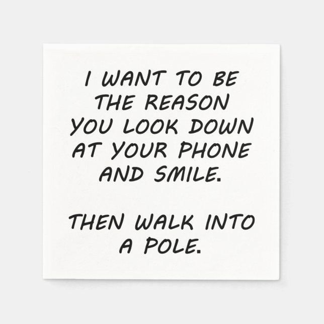 Jag vill vara orsaken pappersservett (Framsidan)