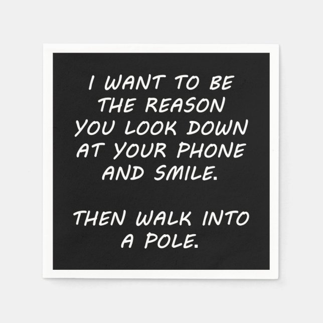 Jag vill vara orsaken pappersservett (Framsidan)