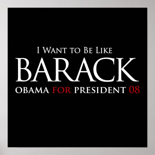 Jag vill vara som Barack Poster (Framsidan)