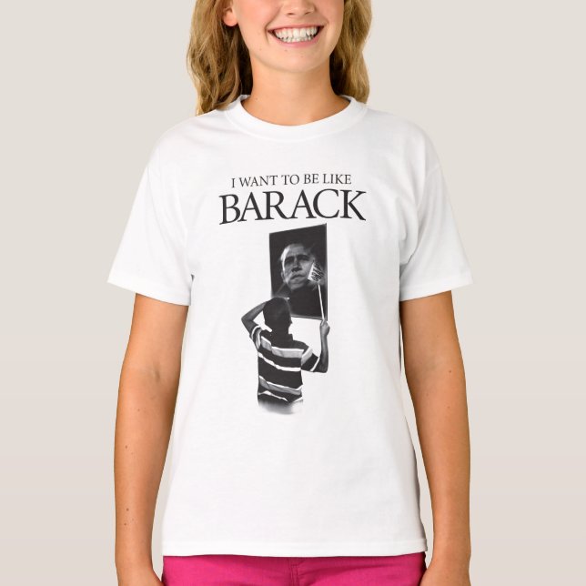 Jag vill vara som Barack Spegel Tröja (Framsida)