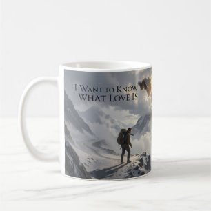 Jag vill veta vad kärlek är Alpin konstmugg Kaffemugg