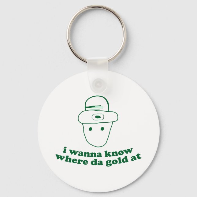 Jag vill veta var da guld ligger nyckelring (Framsida)