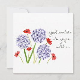 Jag ville bara säga hej