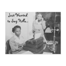 Jag ville bara säga Hej Postcard