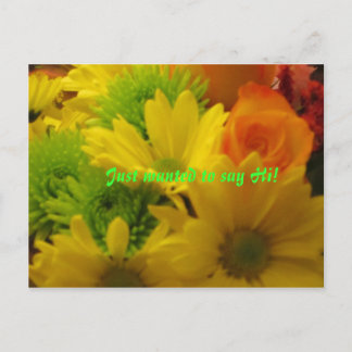 Jag ville bara säga hej vykort