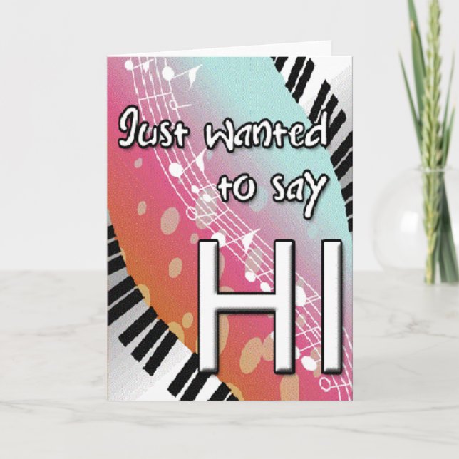 Jag ville bara säga Hi Greeting Card Kort (Framsida)
