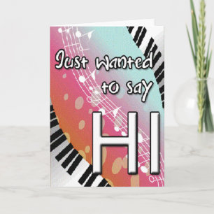 Jag ville bara säga Hi Greeting Card Kort