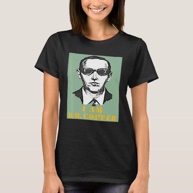Jag ville ha D B Cooper Sketch Cryptid Urban Legen T Shirt (Framsida)
