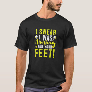 Jag ville ha din Feet Pickleball Dink. T Shirt