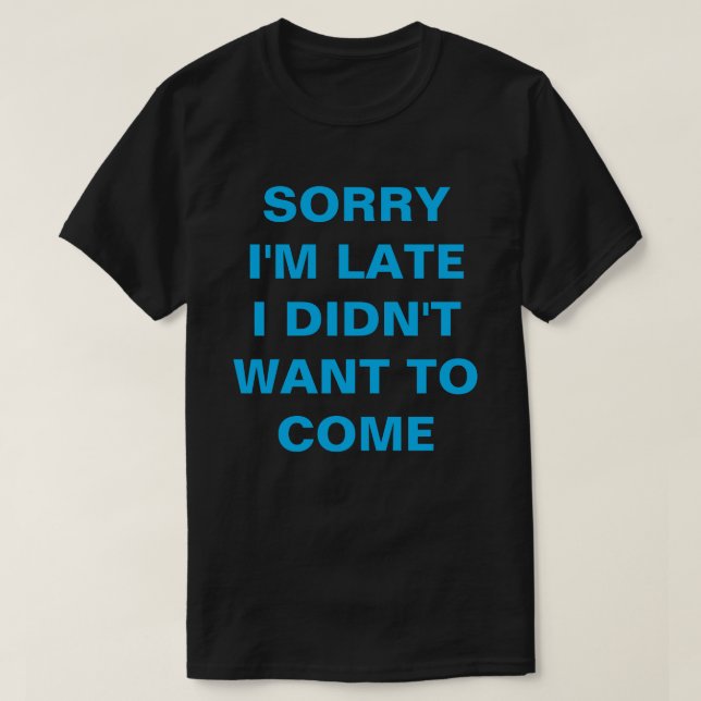 JAG VILLE INTE HA KOM. TEE (Design framsida)