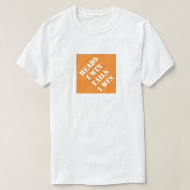 Jag vinner Pappa Humous Fars dag Gift T Shirt (Design framsida)
