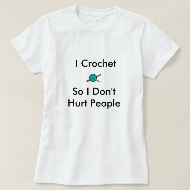 Jag virkar så mig Don'tHurt folk Tee Shirt (Design framsida)